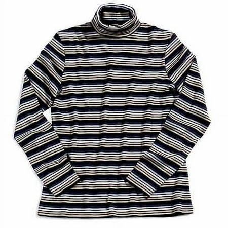 Long Sleeve Stripe Turtleneck