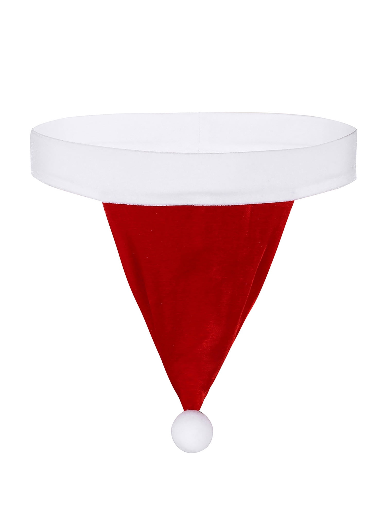 iEFiEL Mens Christmas Santa Velvet GString Low Rise Thongs Underwear