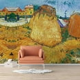thumbnail image 3 of IDEA4WALL 4pcs Golden Straw Pile by Vincent van Gogh Peel and Stick Wallpaper Removable Wall Murals Large Wall Stickers for Home Decoration - 66x96 inches, 3 of 5