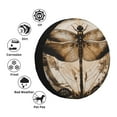 thumbnail image 4 of Fotbe Vintage Dragonfly Artwork Funda de Llanta de Repuesto con Estampado, Engrosada, Ajuste Universal para Jeep, Remolque, RV, SUV, Camión-16 inch, 4 of 6
