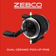thumbnail image 6 of Zebco 33 Platinum Spincast Fishing Reel, Size 30 Reel, Silver, 6 of 7