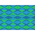 thumbnail image 1 of Ahgly Company Machine Washable Indoor Rectangle Transitional Neon Blue Area Rugs, 7' x 9', 1 of 7