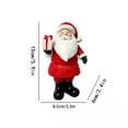 thumbnail image 2 of 6 Inch Red Santa Claus Resin Figurine with Gift, Classic Christmas Decor, Tabletop Christmas Decorations for Home and Office, 2 of 5