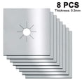 thumbnail image 1 of 8 fundas protectoras para estufa de gas de 0,3 mm, color plateado. Xemadio 2035450-3, 1 of 9