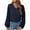 Dark Blue, variant on Annhoo Chiffon Shirts for Women Fall Elegant V Neck Long Sleeve Business Tops Office Work Casual Blouse Tees