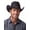 Style A-Black, variant on Straw Cowgirl Hat for Women Cowboy Hats for Men Wide Brim Sun Hat Shapeable Western Beach Hat