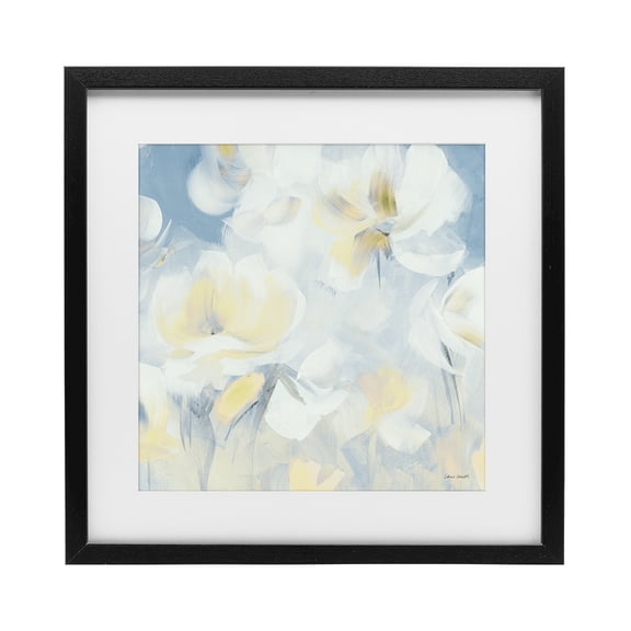Stupell Industries Soft & Gentle Flower Field Black Framed Print Under Glass, design by Lanie Loreth