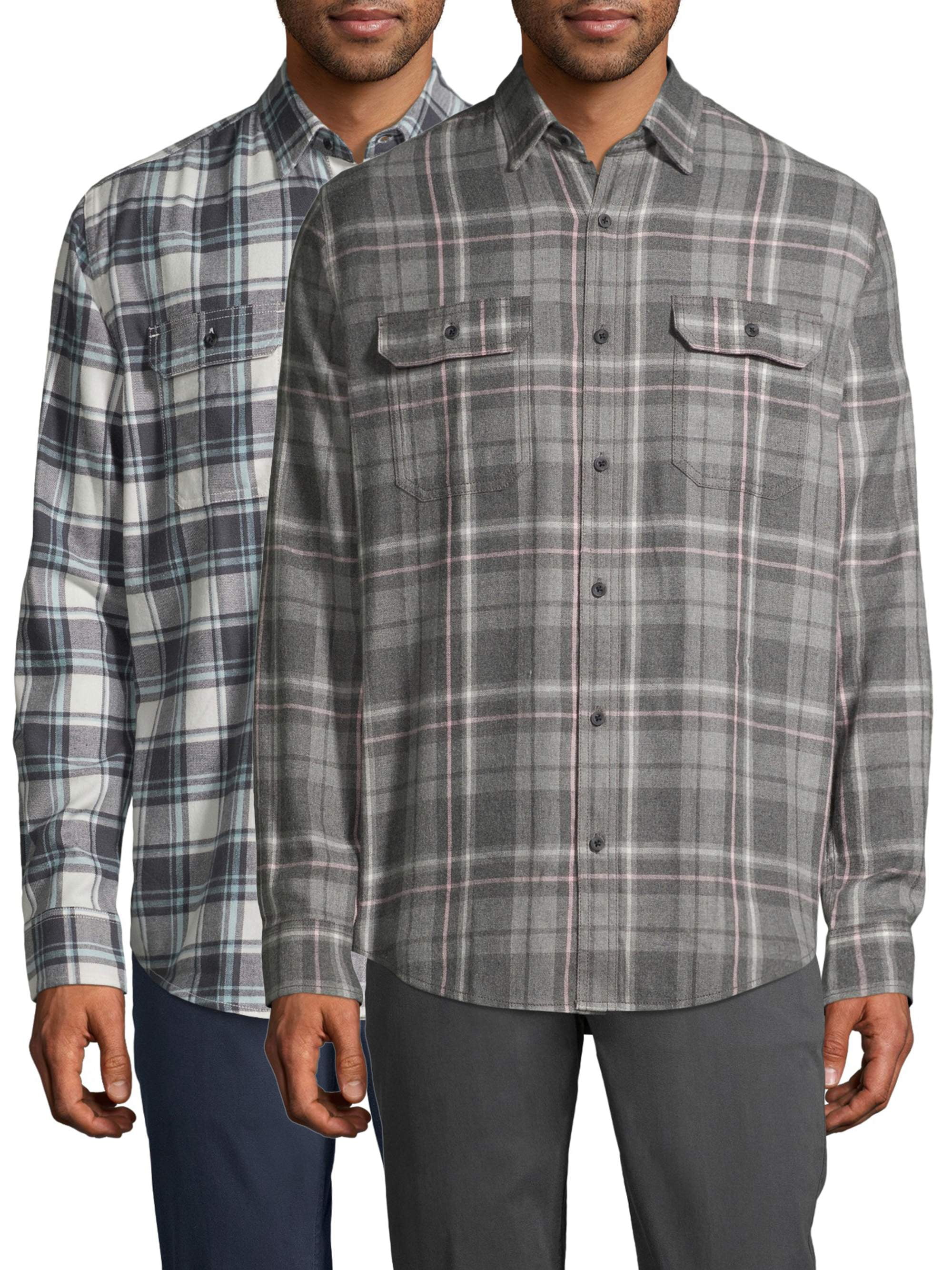 walmart mens flannel shirts george