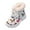 style-02 White, variant on Kogui Girls Sparkle Boots Ankle Boots for Girls Kids Ankle Booties Comfortable Slip on Lug Sole Chelsea Booties Side Zipper Bowknot Dress Shoes Size 7 (Black,Infant 7)