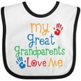 thumbnail image 3 of Inktastic My Great Grandparents Love Me Boys or Girls Baby Bib, 3 of 4