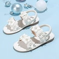 thumbnail image 2 of enyan Summer Shoes Toddler Girls Sandals Little Girls Kids Summer Shoes Toddler Sandals,White,Size 1.5, 2 of 6