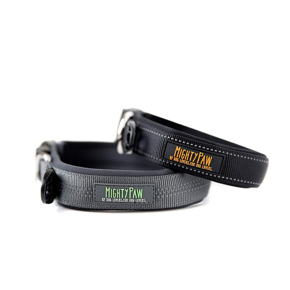 Mighty Paw Neoprene Padded Running Dog Collar, Sports Collar with