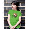 thumbnail image 2 of Cute Halloween Girl T-Shirt Juniors -Image by Shutterstock,  Medium, 2 of 4