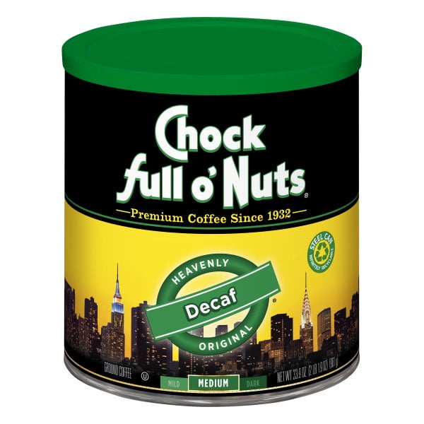 Chock Full O' Nuts Decaffeinated Coffee, 33.9 Ounces