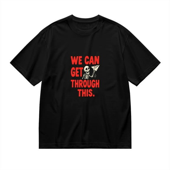 Vintage T Shirt, You're Not Alone, Orange Cat Print 5,Cotton T-Shirt for Men, 23328602,Black, S