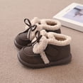 thumbnail image 2 of NOKIO Children'S Cozy Slip-On Short Boots Girls Spring Autumn Winter Cotton Shoes Plus Velvet Warm Versatile Short Boots Girls Soft Bottom Non Slip Boots, 2 of 8