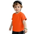 thumbnail image 3 of Couver Toddler Baby Unisex Cotton Jersey Short Sleeve T Shirt Activewear 2 Pack Orange 4T, 3 of 10