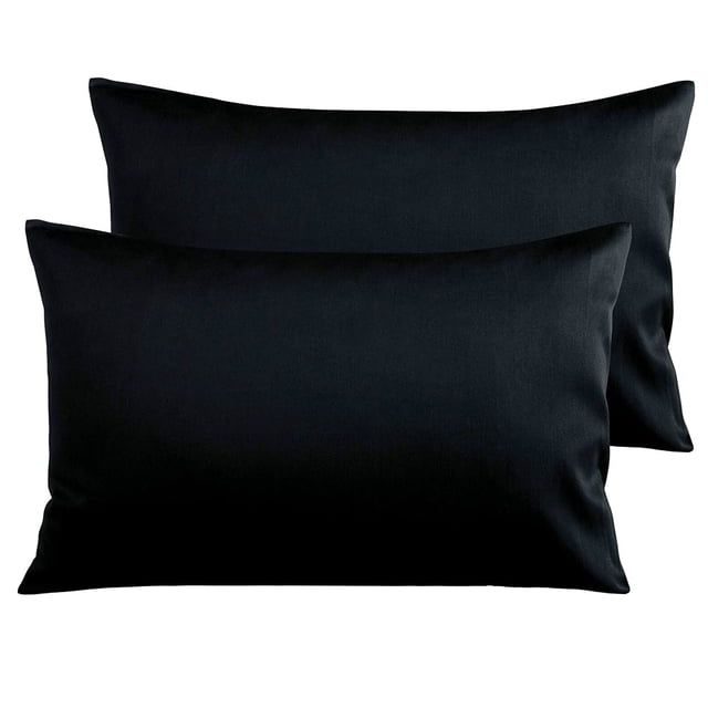 Fundas de Almohada Suaves y Duraderas Negro Kyuden Home