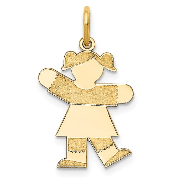 14k Kid Charm in 14k Yellow Gold