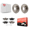 thumbnail image 1 of Transit Auto Rear Disc Brake Rotors and Semi-Metallic Pads Kit for Car Mazda 3 Sport K8F-101783, 1 of 11