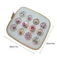 thumbnail image 3 of HLONK Small Flower Frame Embroidery Kit New Flower Embroidery Kit for Beginners with Pattern and Instructions Learn 12 Different Stitches DIY Kits Hand Floral Embroidery for Adults Embroi, 3 of 8