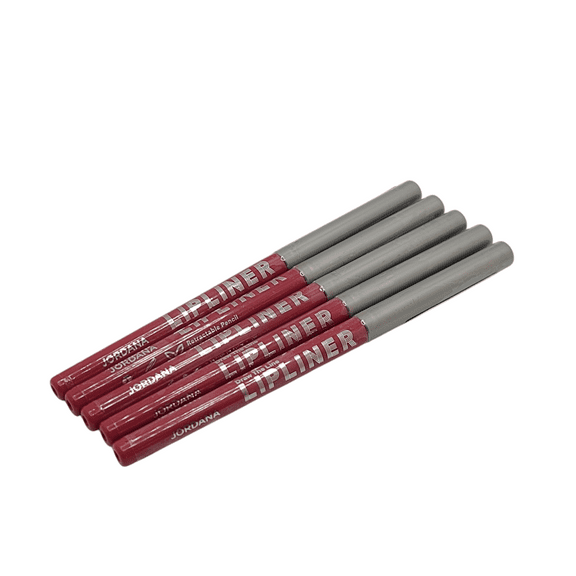 5 Pack Jordana Lipliner for Lips - Draw The Line Lipliner Pencil 09 Pink Love- .012 oz / .35 g