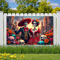 thumbnail image 5 of Decorative Design Day of the Dead Banner Colorful Theme Sugar Skull Design for Mexican Festival Celebration Holiday Party, 5 of 8