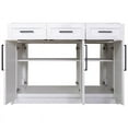 thumbnail image 6 of KBC Palisade 48" Kitchen Island Cabinet w/ Engineered Marble Waterfall in White, 6 of 8