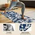 thumbnail image 4 of Dark Blue Daisy Flower Pattern Hot Yoga Mat Towel Non Slip for Hot Yoga - Quick-Drying Yoga Mat Cover with 4 Corner Pockets with Travel Bag - Hot Yoga Towel Non Slip 70"x26", 4 of 6