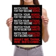 thumbnail image 6 of Watch Your Thoughts Motivational Classroom Poster Modern Canvas Prints Wall Art Paintings Posters Unframed, 6 of 6