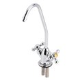 thumbnail image 3 of 1/4' Zinc Alloy Kitchen Double Head Faucet Tap Chrome Reverse Osmosis RO Drinking Water Filter, 3 of 4