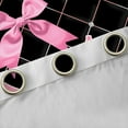 thumbnail image 4 of Manfei Pink Monogrammed C Blackout Curtains Set of 2 (52x84 Each), Kawaii Princess Ribbon Bow Window Curtains, Teens Girls Kids Curtains and Drapes, Curtains and Drapes Bedroom Decor, 4 of 6
