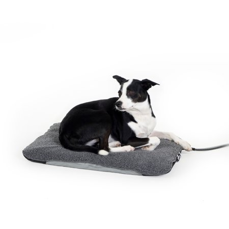 UPC: 0655199637768 | K&H Pet Products Lectro-Soft Outdoor Heated Pet Bed Gray Medium 19 X 24 Inches