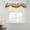 Brown, variant on Aqua White Ombre Tie Up Valance Curtains for Windows, Kitchen Curtains Window Treatments, Chic Modern Funny Abstract Striped Art Short Window Shades Valances for Bedroom Bathroom Cafe 42"x12"