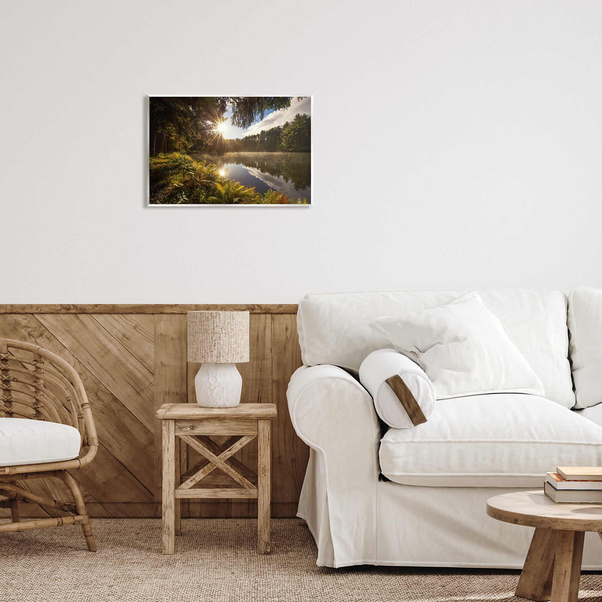 Stupell Industries Lake Nature Landscape Nature Photography Unframed Art Print Wall Art, 19 x 13