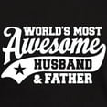 thumbnail image 3 of CafePress - World's Most Awesome Husband And Fath Dark T Shirt - Men's Classic Graphic Cotton T-Shirt, 3 of 4