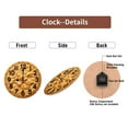 thumbnail image 7 of Peanut Butter Clock Caramel Cake Treat 10-Inch Silent Wooden Wall Clock, Battery Operated (AA Batteries Not Included), Artistic Home Decor, 7 of 7