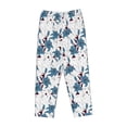thumbnail image 4 of Xecao Lilies Flowers Women's Straight Lounge Pajama Pants: The Epitome of Relaxed Sleepwear, 4 of 9