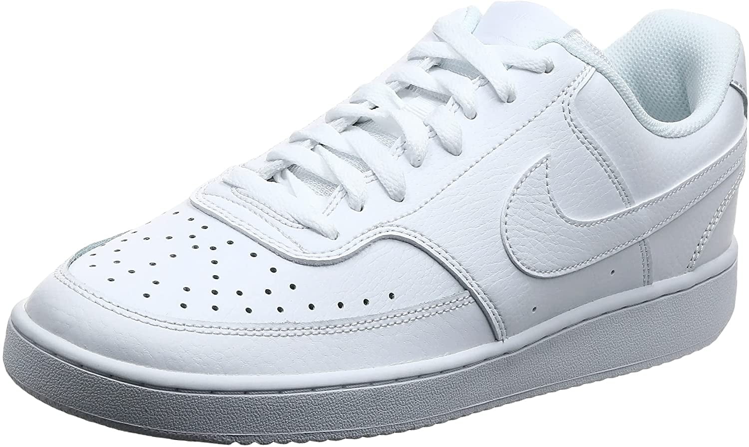 Nike Mens Court Vision Low Sneaker 7.5 White/Whiteblack - Walmart.com