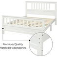 thumbnail image 4 of Bellemave Full Size Bed Frame, Wood Platform Bed with Headboard and Footboard for Teens Adults (White), 4 of 9