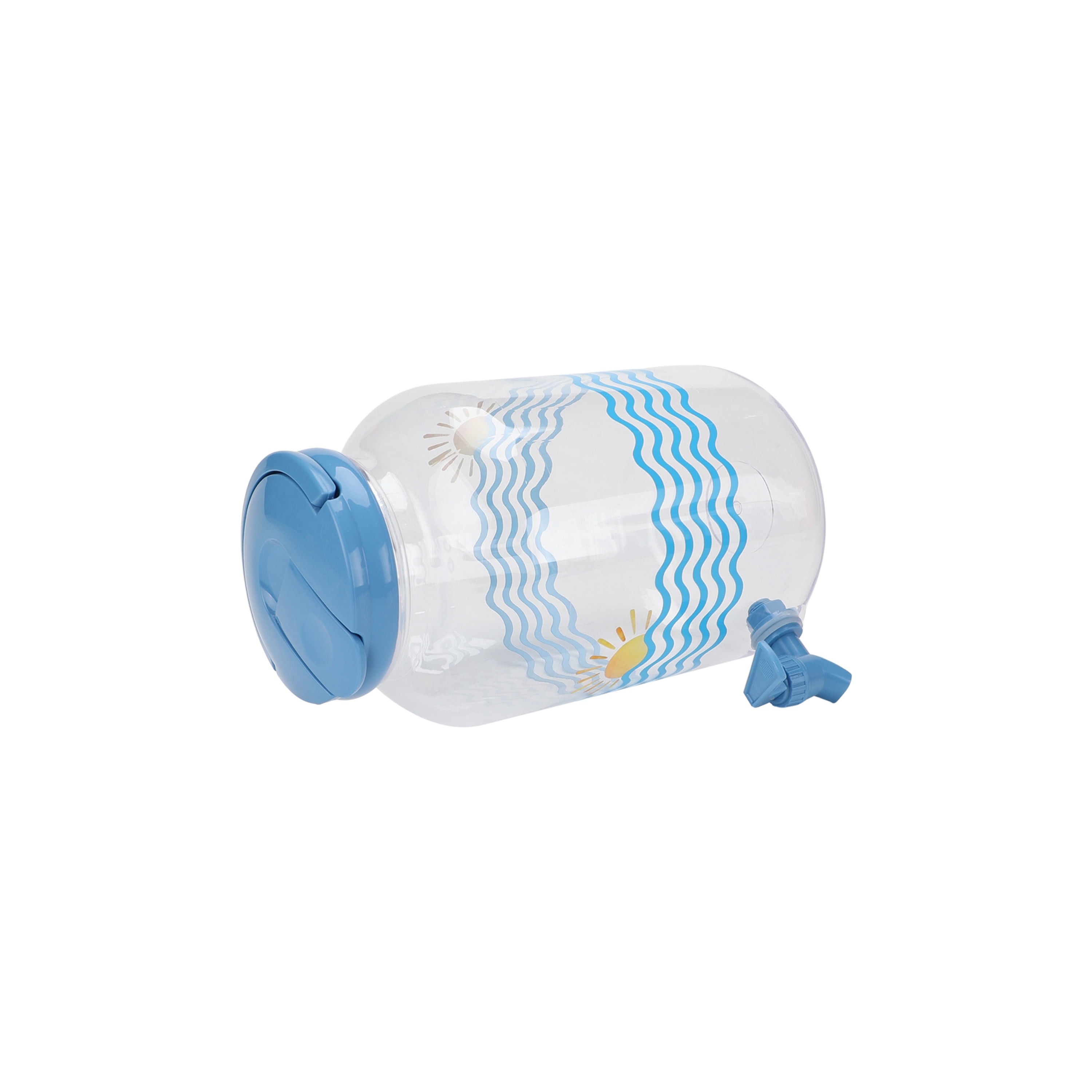 Mainstays 1.2 Gallon Acrylic Leak-Proof Beverage Dispenser, Sun Pattern