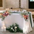thumbnail image 4 of HengDidi Reusable Wedding Floral Decoration Set: Two-Piece Simulation Silk Arch and Table Centerpieces with Realistic Effect for Indoor Outdoor Events Photography, 4 of 6