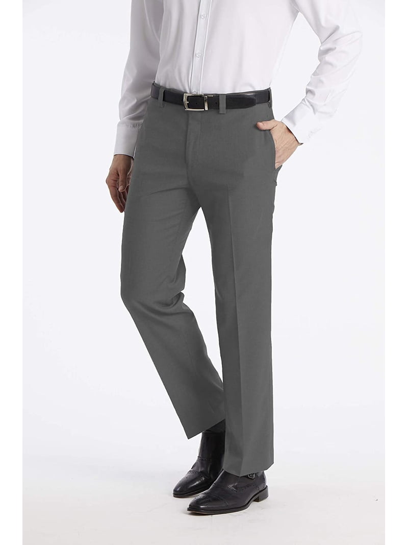slim fit dress slacks Men's Alberto Ceramica | George main image 1