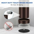 thumbnail image 5 of Toilet Brush and Holder Set: 304 Stainless Steel Heavy Duty Toilet Bowl Brush and Holder with Removable Inner Bowl and Splash Protection, Modern Long Handle Bathroom Cleaning Tool, 5 of 9