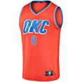 thumbnail image 2 of Men's Fanatics Jalen Williams Orange Oklahoma City Thunder Fast Break Replica Player Jersey - Statement Edition, 2 of 3