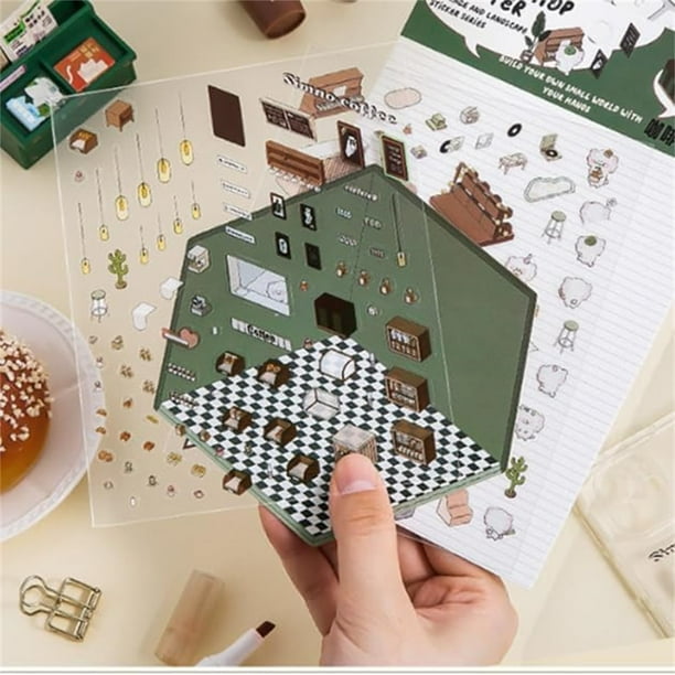Storage and Landscape Sticker Series - 3D Sticker Scene, Creative