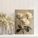 thumbnail image 2 of Qisvanset 12x16 Inch White Rose Floral Canvas Wall Art, Vintage Rustic Charm Romantic Nature Home Decor, 2 of 8