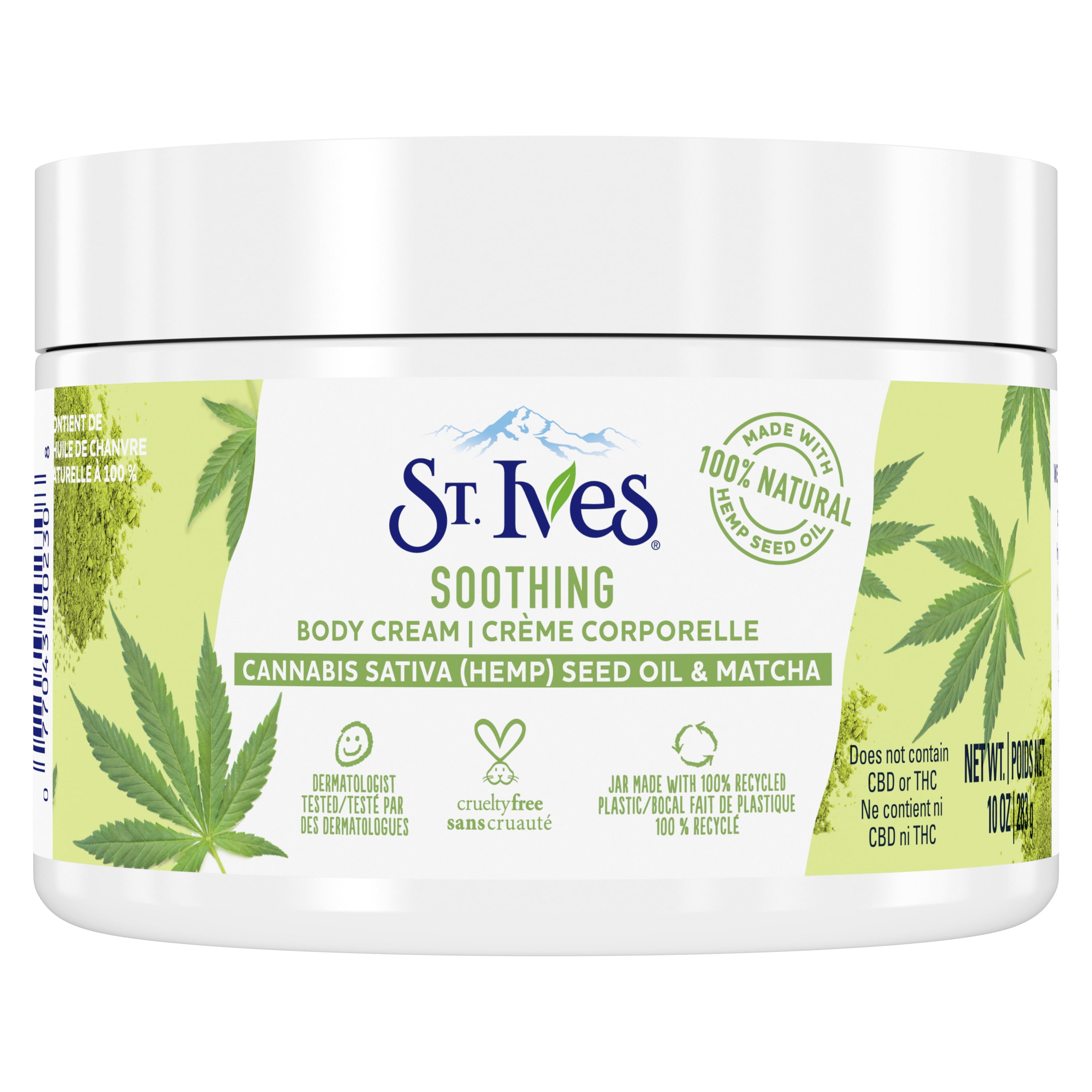 St. Ives Soothing Body Cream Deeply Nourishes Cannabis Sativa(Hemp)Seed