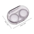 thumbnail image 3 of Unique Bargains 1 Set Contact Lens Case Simple Oval Lens Storage Case Purple, 3 of 5