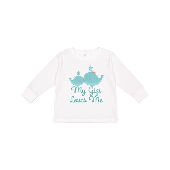 Inktastic My Gigi Loves Me Boys or Girls Long Sleeve Toddler T-Shirt